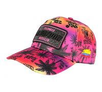 SKR Casquette El Patron Orange et Rose Visuel Tropical Streetwear Baseball - Taille Unique - Orange