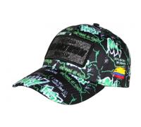 SKR Casquette El Patron Verte et Noire Streetwear Glitter Colombia - Taille Unique - Vert