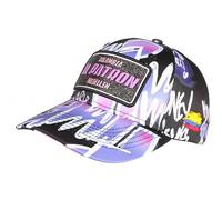 SKR Casquette El Patron Violette et Noire Streetwear Glitter Colombia - Taille Unique - Violet