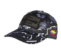 SKR Casquette Plata o Plomo Noire et Blanche Strass Colombia Baseball