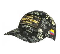 -SKR-Casquette Plata o Plomo Noire et Dorée Strass Streetwear Colombia Baseball - Noir Taille unique