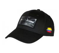 -SKR-Casquette Plata o Plomo Noire Patch Hologramme Cartel Baseball - Noir Taille unique