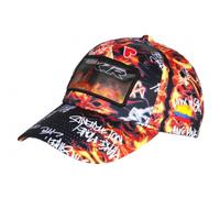 SKR Casquette Plata O Plomo Orange Hologramme Fire Streetwear Medellin - Taille Unique - Orange