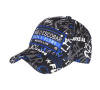 SKR Casquette Plata o Plomo Pablo Escobar Bleue et Noire Medellin Baseball - Taille Unique - Bleu