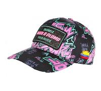 SKR Casquette Plata o Plomo Rose et Bleue Strass Colombia Baseball