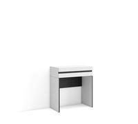 Skraut Home | Coiffeuse | Table Maquillage, Rangement | 70x75x35 cm | avec tiroir | Chambre à Coucher | Style Moderne | Blanc
