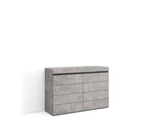 Skraut Home | Commode, Buffet, Armoire | Meuble de Rangement | 114x75x35 cm | Chambre à Coucher, pièce | Armoire à Tiroirs | Style Moderne | Ciment