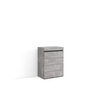 Skraut Home | Commode, Buffet, Armoire | Meuble de Rangement | 57x75x35 cm | Chambre à Coucher, pièce | Armoire à Tiroirs | Style Moderne | Ciment