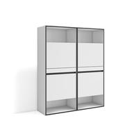 Skraut Home | Meuble à Chaussures | Meuble Rangement Chaussures | 120x145x35 cm | Chambre à Coucher, pièce | Armoire Chaussures | Style Moderne | Blanc