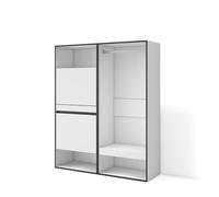 Skraut Home | Meuble à Chaussures | Meuble Rangement Chaussures | 120x145x35 cm | Chambre à Coucher, pièce | Vestiaire Ouvert | Style Moderne | Blanc