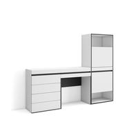 Skraut Home | Meuble à Chaussures | Meuble Rangement Chaussures | 187x145x35 cm | Chambre à Coucher, pièce | Commode, Buffet | Coiffeuse | Style Moderne | Blanc