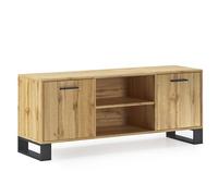 Skraut Home | Meuble TV pour Salon | Naturale | Finition Couleur Chêne, 57 x 137 x 40 cm