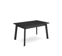 Skraut Home | Table à Manger | Meuble Salle à Manger | 140 | pour 6 Personnes | Pieds en Bois | Style Moderne | Noir
