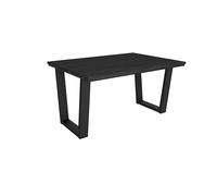 Skraut Home | Table à Manger | Meuble Salle à Manger | 140x90x74 cm | pour 6 Personnes | Meubles de Salon | Style Industriel | Noir