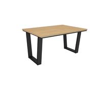 Skraut Home | Table à Manger | Meuble Salle à Manger | 140x90x74 cm | pour 6 Personnes | Meubles de Salon | Style Moderne | Chêne Soft