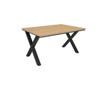 Skraut Home | Table à Manger | Meuble Salle à Manger | 140x90x74 cm | pour 6 Personnes | Meubles de Salon | Style Moderne | Chêne Soft