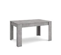 Skraut Home | Table à Manger | Meuble Salle à Manger | 140x90x76 cm | pour 6 Personnes | Meubles de Salon | Style Moderne | Ciment