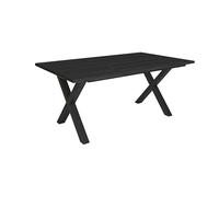 Skraut Home | Table à Manger | Meuble Salle à Manger | 167x90x74 cm | pour 8 Personnes | Meubles de Salon | Style Industriel | Noir