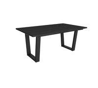 Skraut Home | Table à Manger | Meuble Salle à Manger | 167x90x74 cm | pour 8 Personnes | Meubles de Salon | Style Industriel | Noir