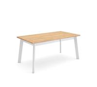 Skraut Home | Table à Manger | Meuble Salle à Manger | 170 | pour 8 Personnes | Pieds en Bois | Style Moderne | Chêne