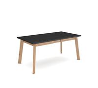 Skraut Home | Table à Manger | Meuble Salle à Manger | 170 | pour 8 Personnes | Pieds en Bois | Style Moderne | Noir et chêne