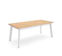 Skraut Home | Table à Manger | Meuble Salle à Manger | 200 | pour 10 Personnes | Pieds en Bois | Style Moderne | Chêne