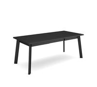 Skraut Home | Table à Manger | Meuble Salle à Manger | 200 | pour 10 Personnes | Pieds en Bois | Style Moderne | Noir