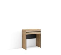 Skraut Home | Table Console d'Entrée | Grand Espace de Rangement | 70x75x35 cm | avec tiroir | Meuble d'appoint | Style Moderne | Chêne