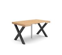 Skraut Home | Table Console Extensible | Console Meuble | 140 | pour 6 Personnes | Pieds Bois Massif | Style Moderne | Chêne