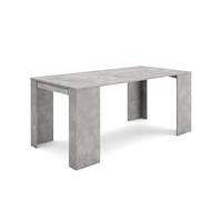 Skraut Home | Table Console Extensible | Console Meuble | 180 | pour 8 Personnes | Table à Manger | Style Moderne | Ciment