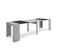 Skraut Home | Table Console Extensible | Console Meuble | 300 | pour 14 Personnes | Table à Manger | Style Moderne | Ciment