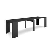 Table console extensible, 300, Pour 14 personnes, Table à Manger, Noir
