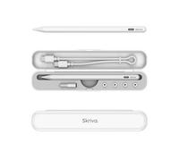 Skriva Stylet pour iPad avec sensibilité d'inclinaison, rejet de paume, fixation magnétique, chargement USB-C, étui de rangement et accessoires, stylet haute précision pour iPad Pro, Air, Mini à