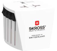 SKROSS 1.102500 Micro MUV | Adaptateur de Voyage Universel 2 pôles - Tension et Puissance 100V - 250W / 250V - 625W. Protection Contre Les Chocs électriques