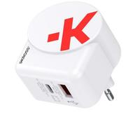 Skross 1.302424 chargeur d'appareils mobiles Caméra Numérique, Lecteur e-book, Ordinateur portable, Chargeur électrique, Smartphone, Smartwatch, Tablette Blanc Secteur Charge rapide Intérieure
