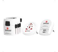SKROSS | 1.302521 | PRO+ USB (2xA) | Adaptateur de Voyage Universel + USB (2xA) 2.4A - Tension et Puissance : 100V - 250V / 1750W - Protection Anti Choc Electrique