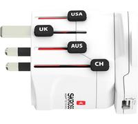 Skross Adaptateur de voyage 1.302539 Pro World & USB