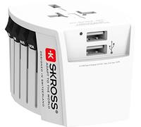 Adaptateur De Voyage SKROSS: Du Monde À L'Europe 250V 2.5A, 2 X USB MUV
