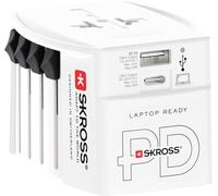Skross Adaptateur de voyage 1.302974 Universel MUV USB-A+USB-C PD 30W 3 ports Blanc