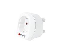Skross 1.500201-E Adaptateur Prise d'Alimentation Type C (Europlug) Blanc - Adaptateurs Prises d'Alimentation (Type C (Europlug), 100-250 V, 16 A, Blanc, 4000 W, 56 Mm)