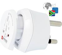 SKROSS - 1.500202-E - Adaptateur de Voyage Combo World to South Africa - Tension y Puissance: 100V - 1600W / 250V - 4000W - Protection Anti-Choc électrique