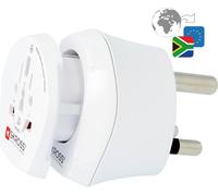 SKROSS - 1.500202-E - Adaptateur de Voyage Combo World to South Africa - Tension y Puissance: 100V - 1600W / 250V - 4000W - Protection Anti-Choc électrique