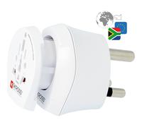SKROSS - 1.500202-E - Adaptateur de Voyage Combo World to South Africa - Tension y Puissance: 100V - 1600W / 250V - 4000W - Protection Anti-Choc électrique