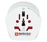 Skross 1.500202-E adaptateur prise d'alimentation Type F Blanc