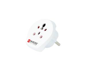 SKROSS | 1.500217-E | Inde Israël Danemark vers Europe | Tension et Puissance : 100V - 1600W / 250V - 4000W - Protection Contre Les Chocs électriques