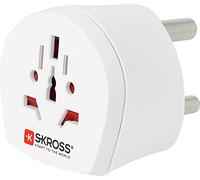 SKROSS | 1.500224-E | Monde à Afrique du Sud | Adaptateur de Voyage Universel pour l'Afrique du Sud - Tension et Puissance : 100V - 1600W/250V - 4000W - Protection Anti Choc Electrique Blanc