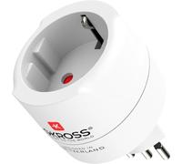 SKROSS | 1.500272 | Adaptateur de Voyage Europe (Schuko) vers Suisse - Italie - Brésil, Tension et Puissance 100V - 1000W / 250V - 2500W