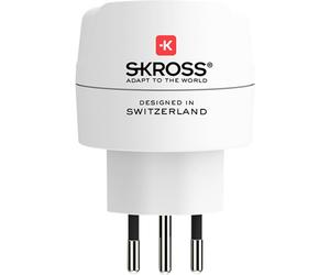Skross 1.500272C-E Adaptateur de voyage SKROSS - Europe to Switzerland Italy Braz Single adapter