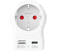 Skross Adaptateur de voyage 1.500284-E Europe vers USA USB-A + USB-C