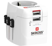 Skross 1302470 Adaptateur de voyage Pro Light USB (2xA) -World